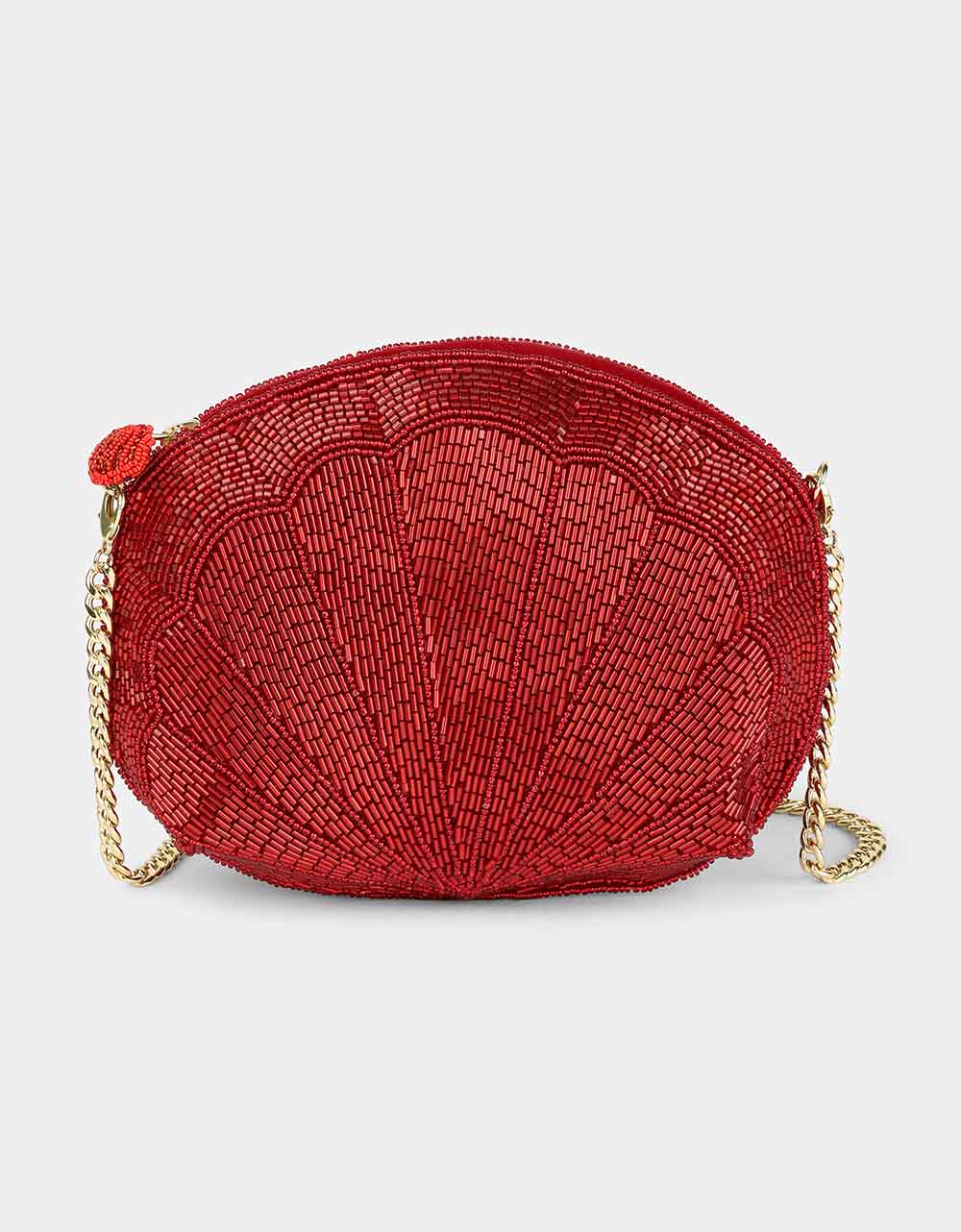 Sac coquillage rouge